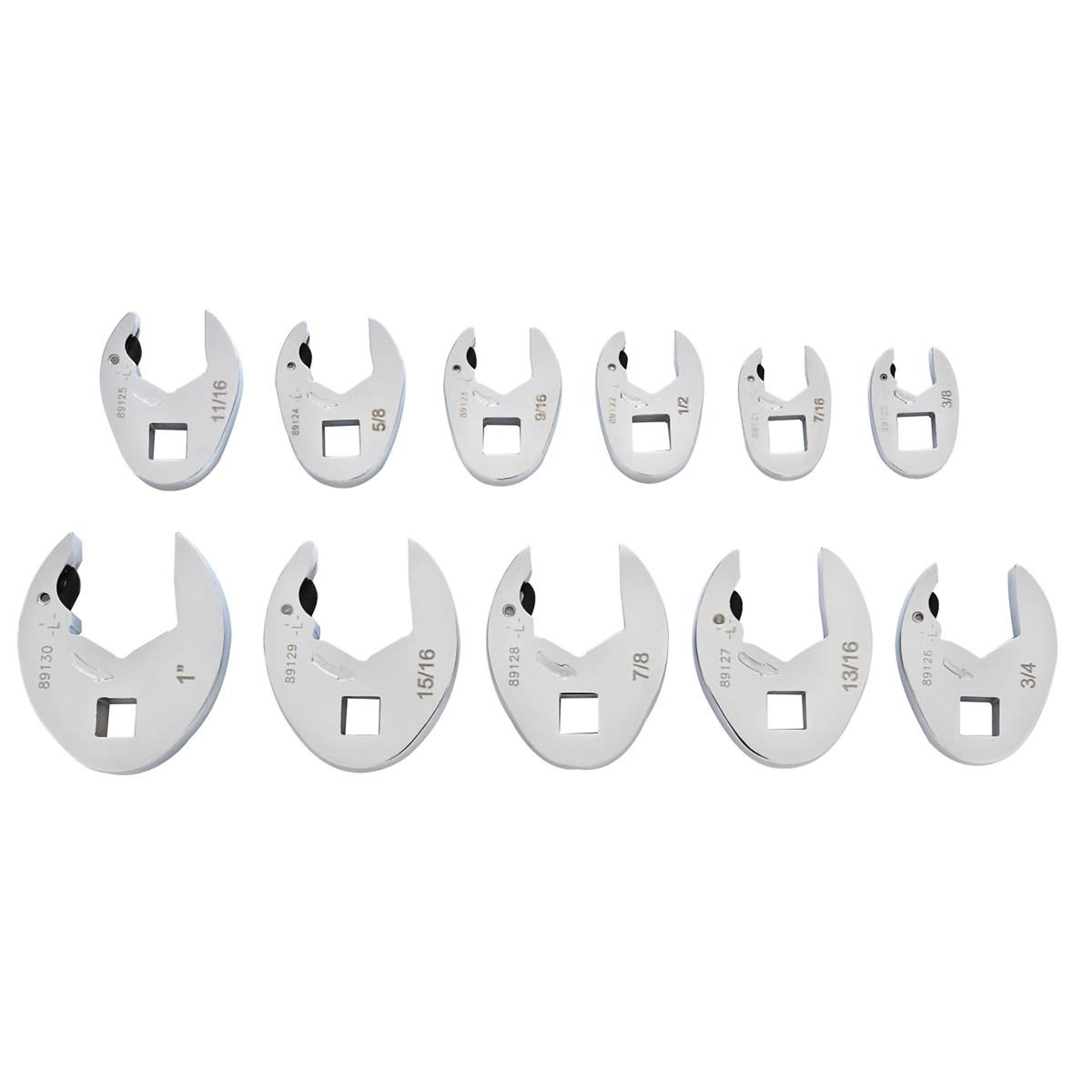 GearWrench Ratcheting Crowfoot Wrench Set — 3/8in. Drive, SAE, 11-Piece, Model# KDT89118